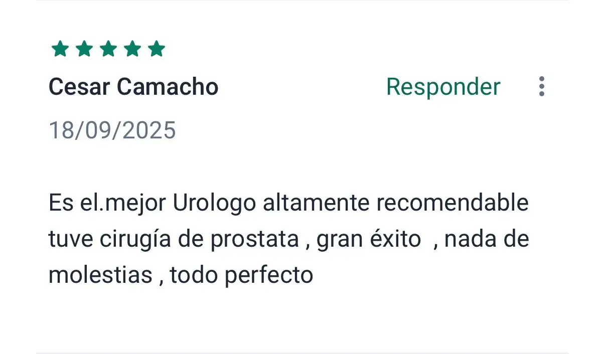 Reseña de paciente Cesar Camacho